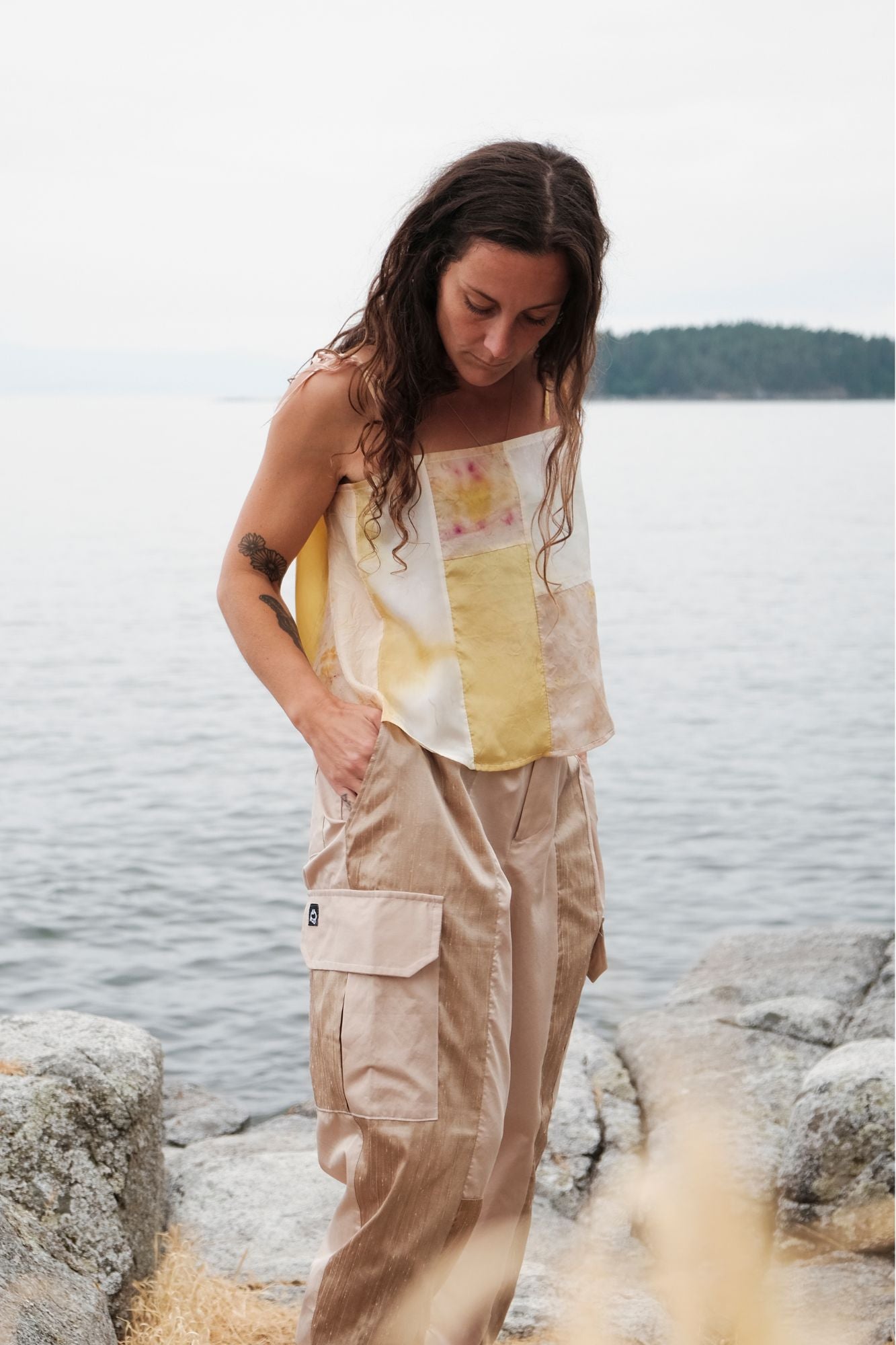 D U S K - Sun Reflections Patchwork Tank