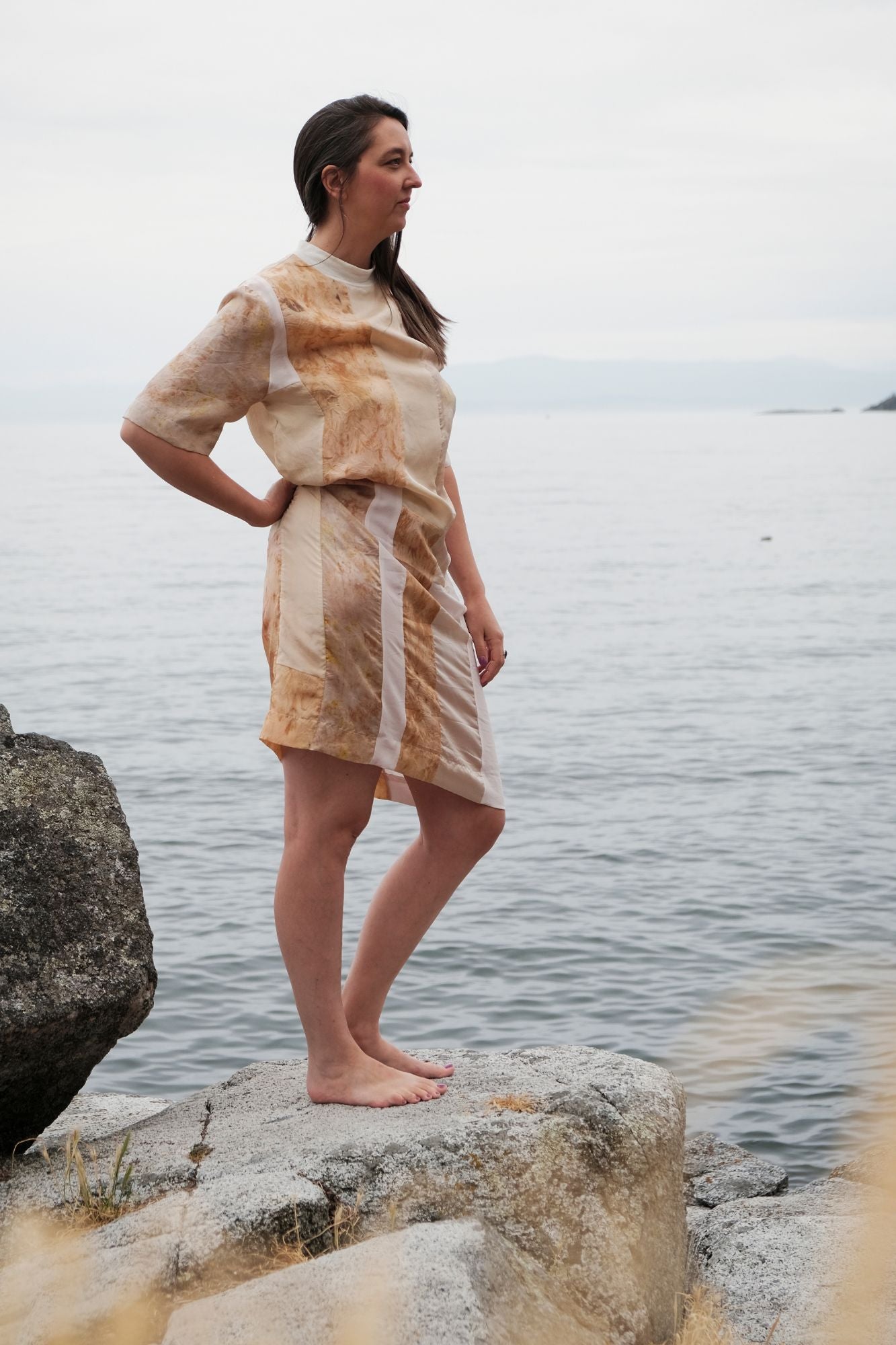 D U S K - Golden Hour Patchwork Dress