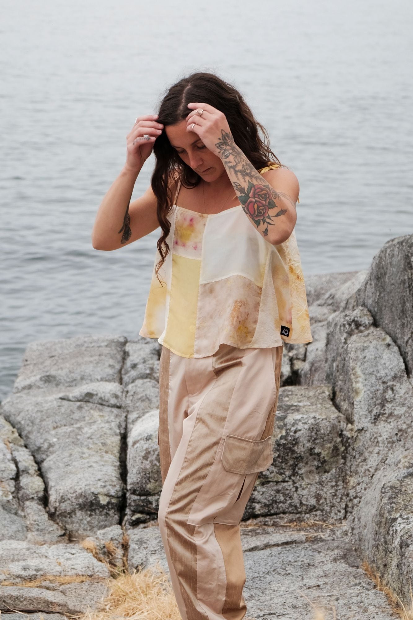 D U S K - Sun Reflections Patchwork Tank