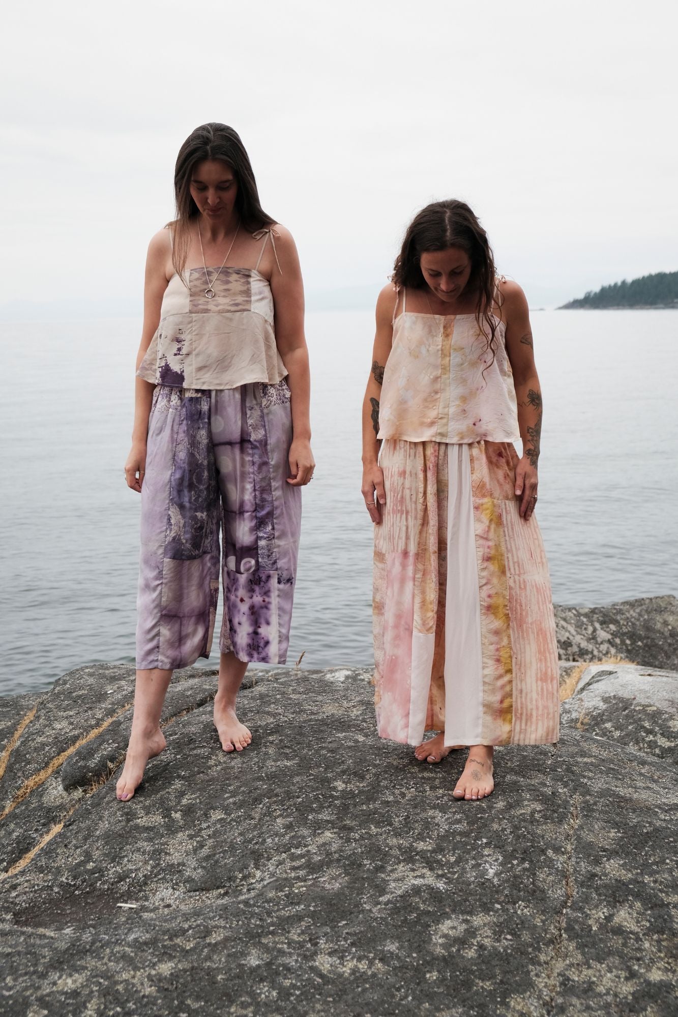 D U S K - Pink Clouds Patchwork Pant