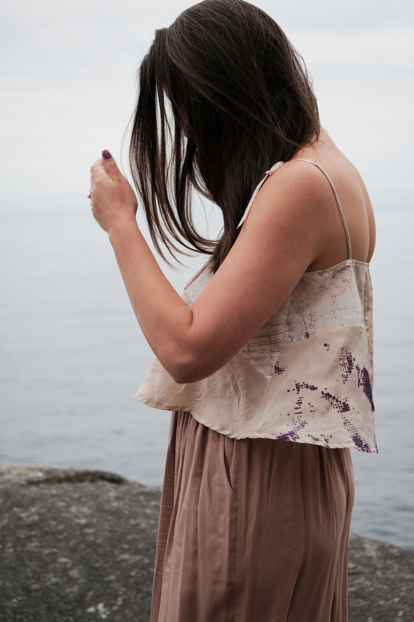 D U S K - Beach Night Patchwork Tank