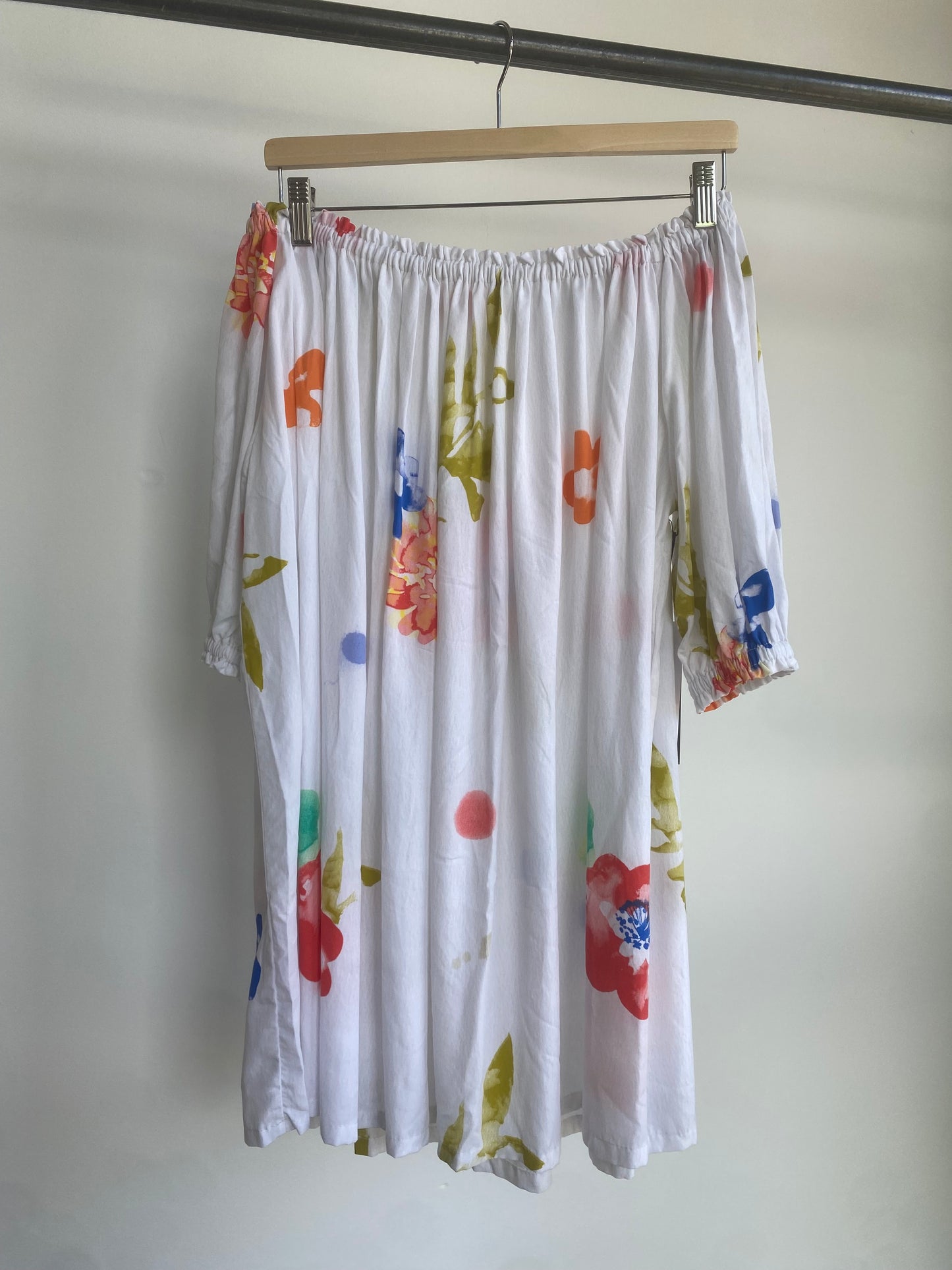 Big Flower Splash Picnic Dress