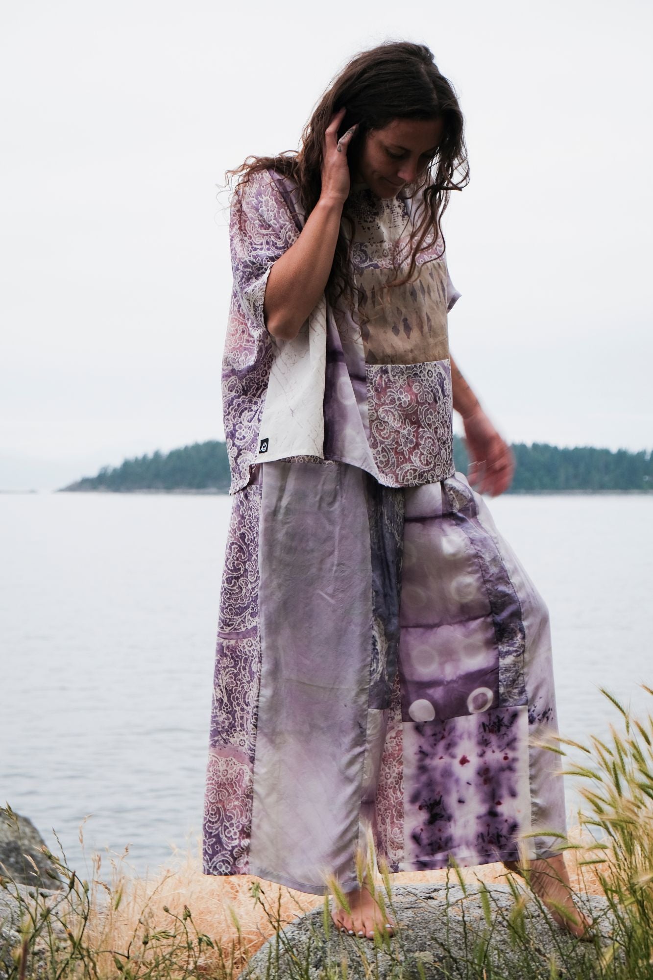 D U S K - Purple Skies Patchwork Tee