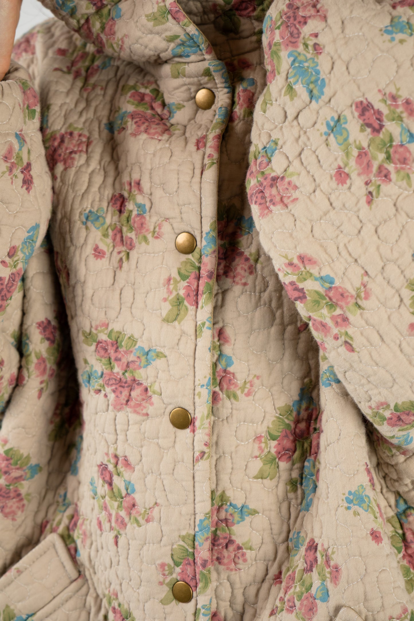 Oversized Everyday Jacket in floral quilt