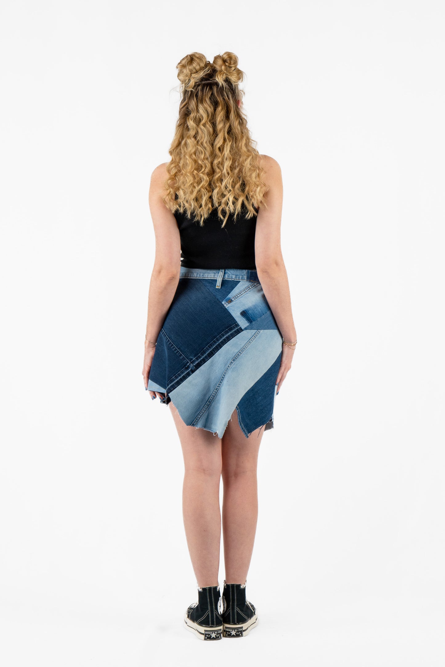 Patchwork Mini Skirt