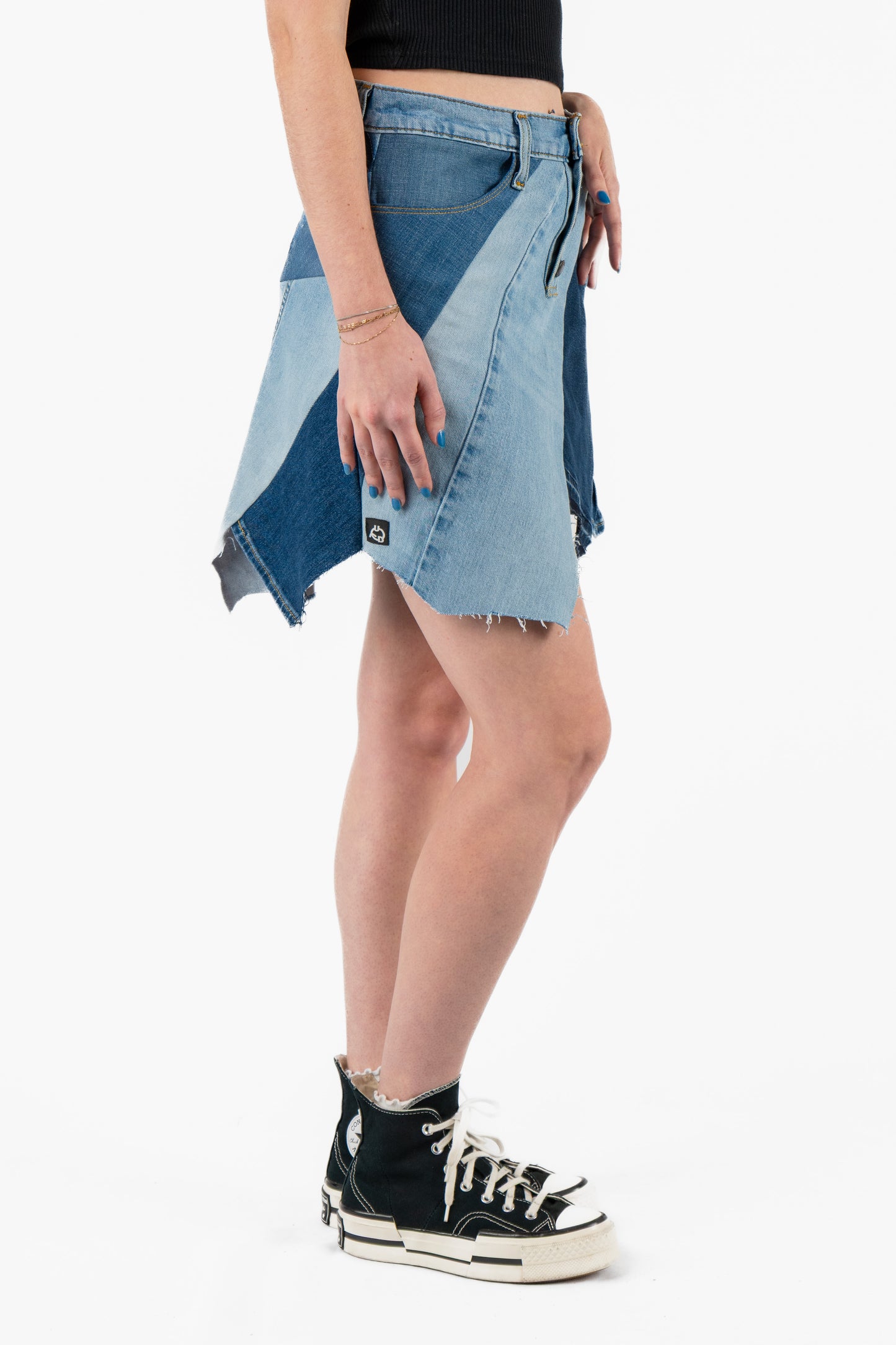 Patchwork Mini Skirt