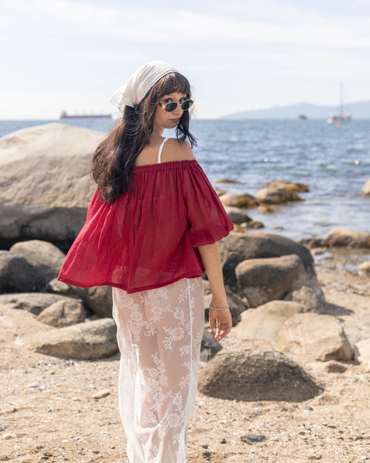 Cotton Gauze Picnic Top