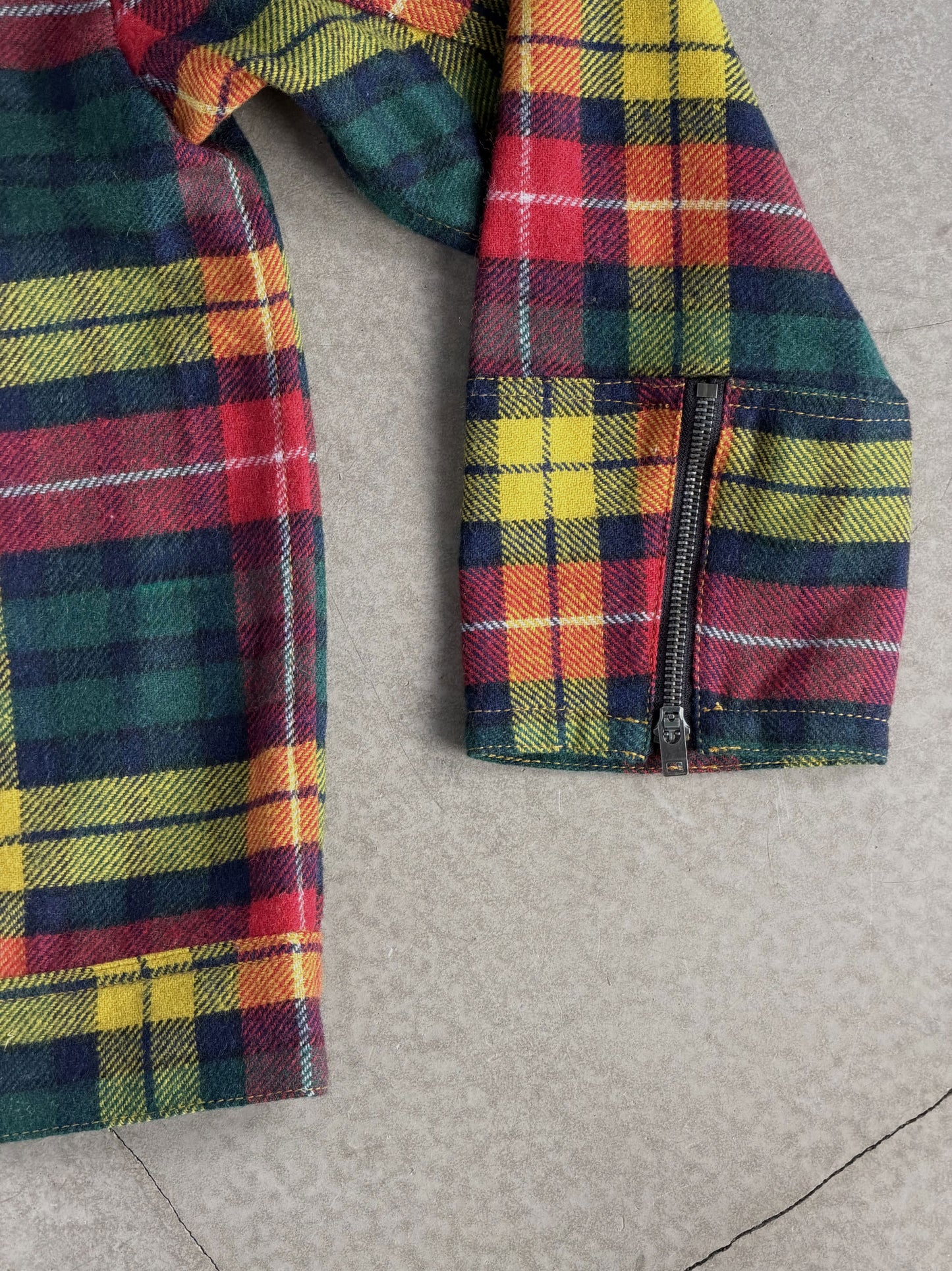 Red Wool Plaid Jacket