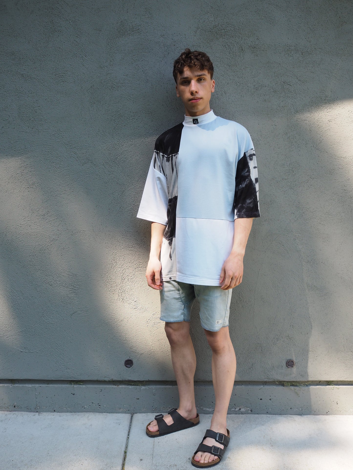 Tie dye Powder Blue Tee
