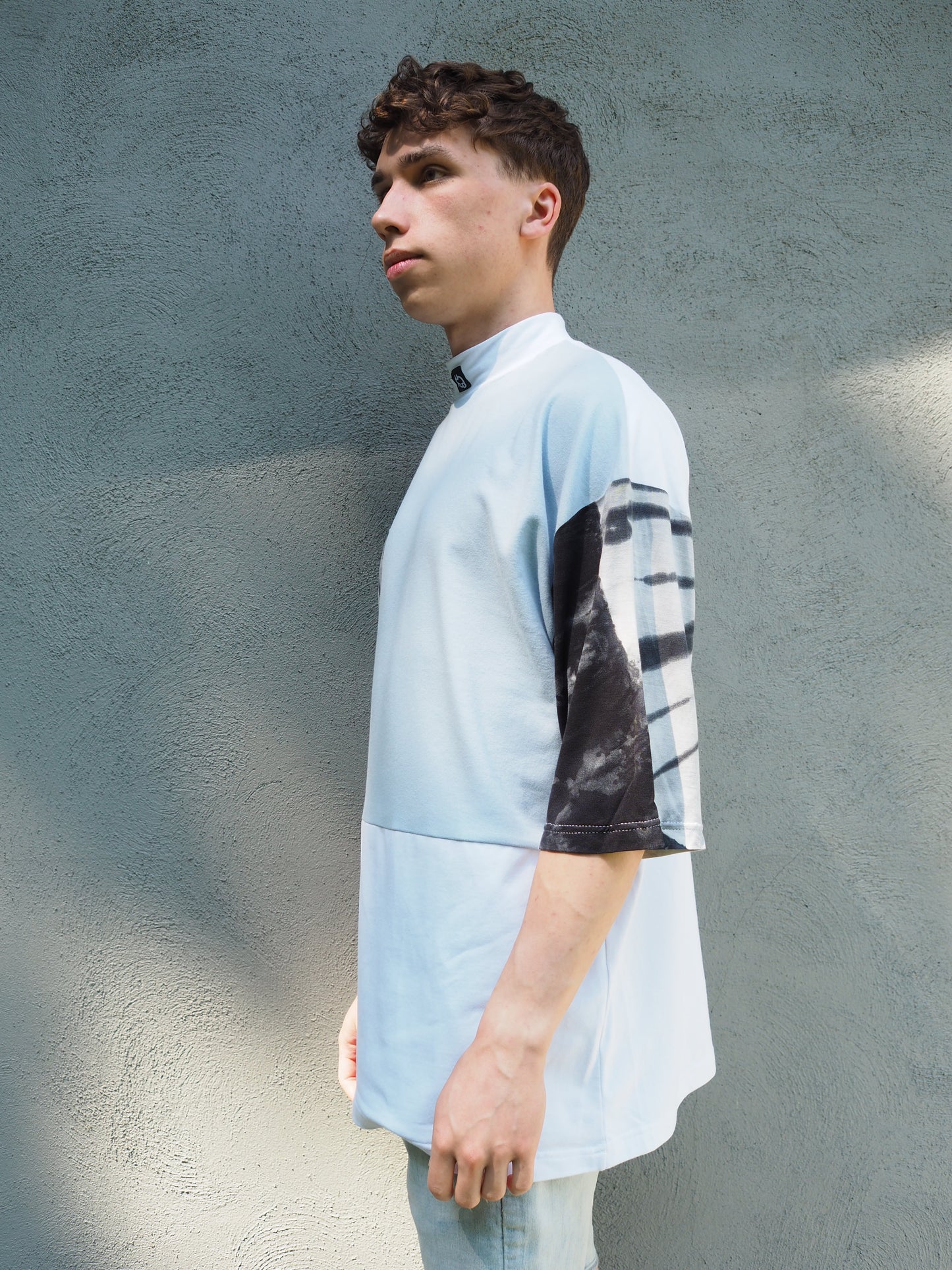 Tie dye Powder Blue Tee