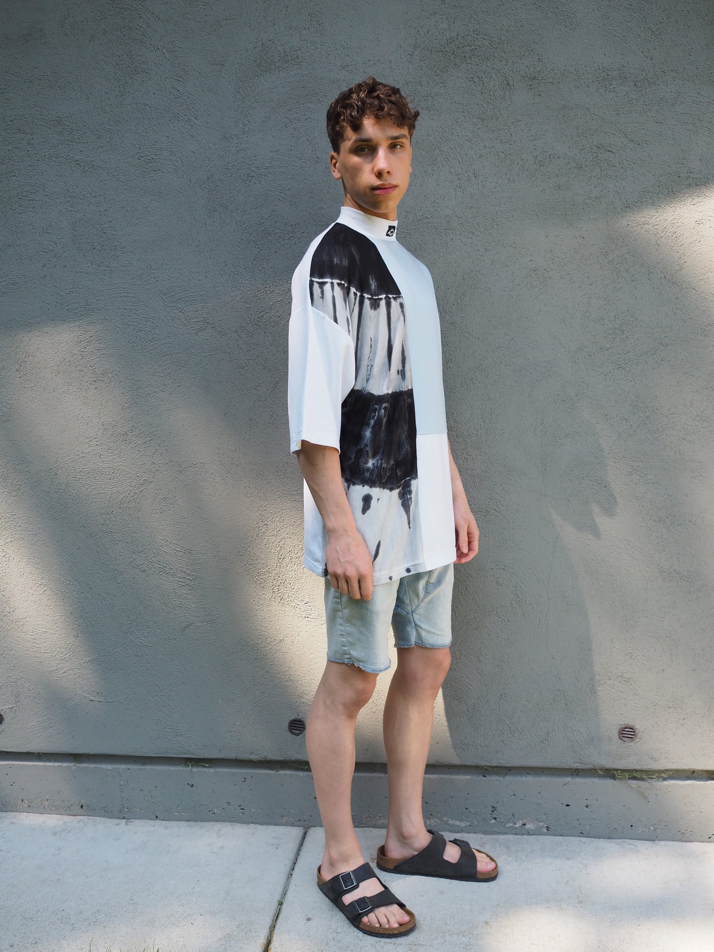 Tie dye Powder Blue Tee