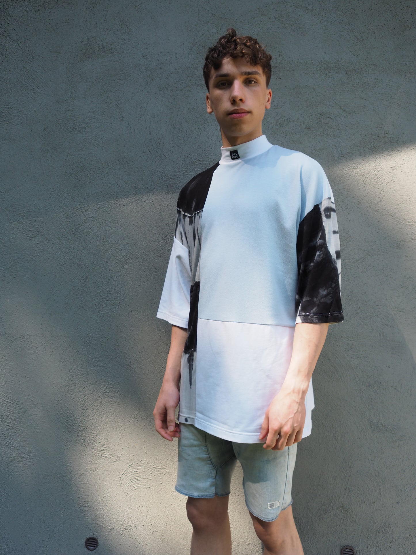 Tie dye Powder Blue Tee