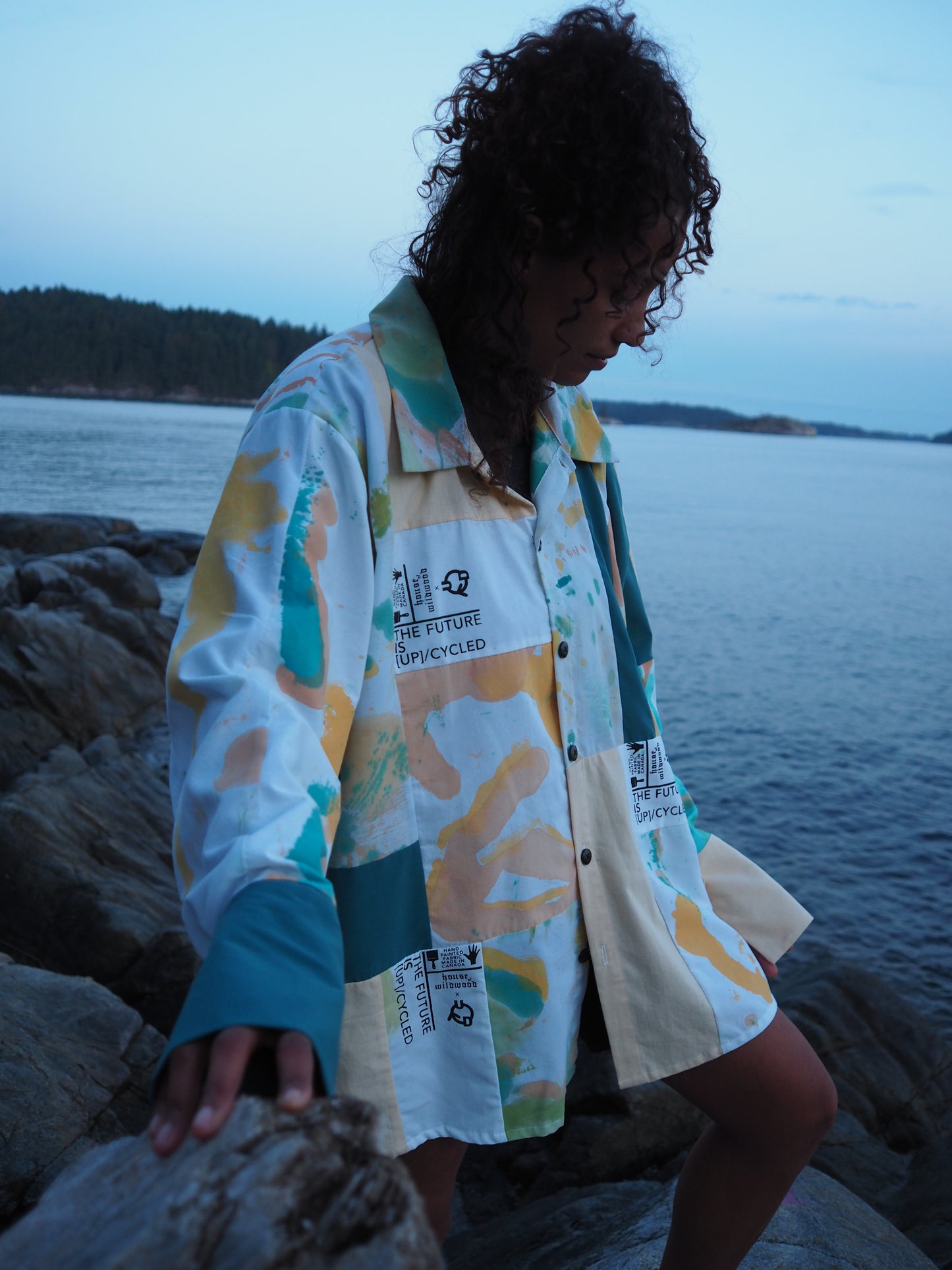 Waves Button Down
