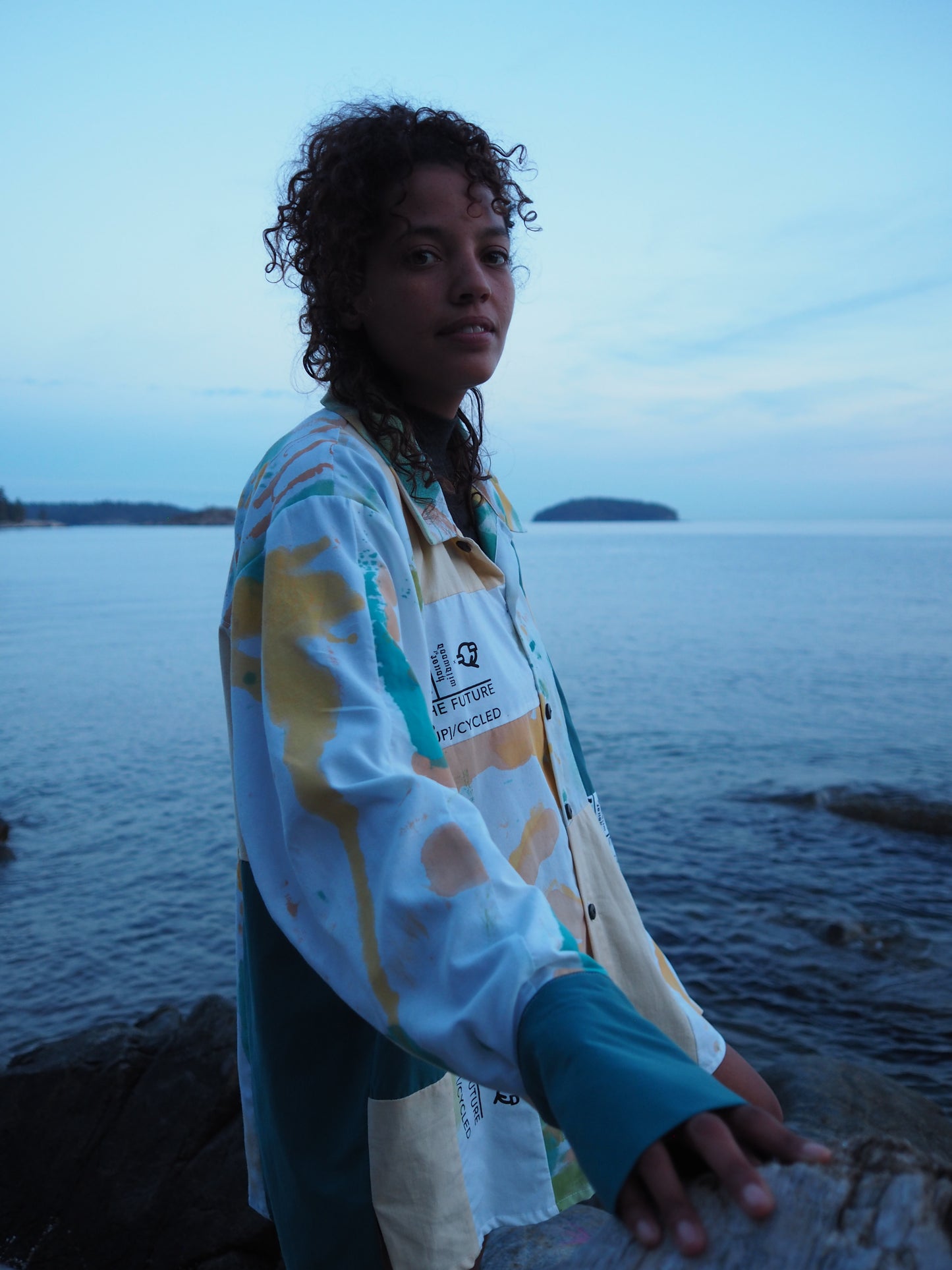 Waves Button Down