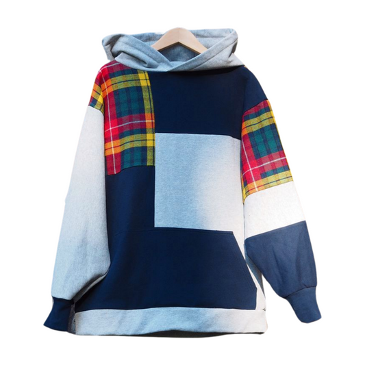 Every Day Plaid Hoodie L