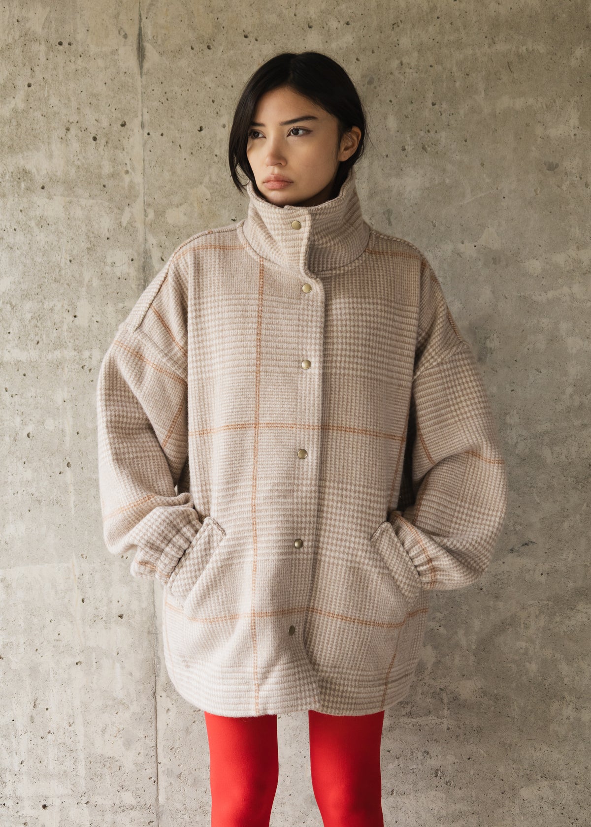 The Enclave Coat in Soft Tan Wool