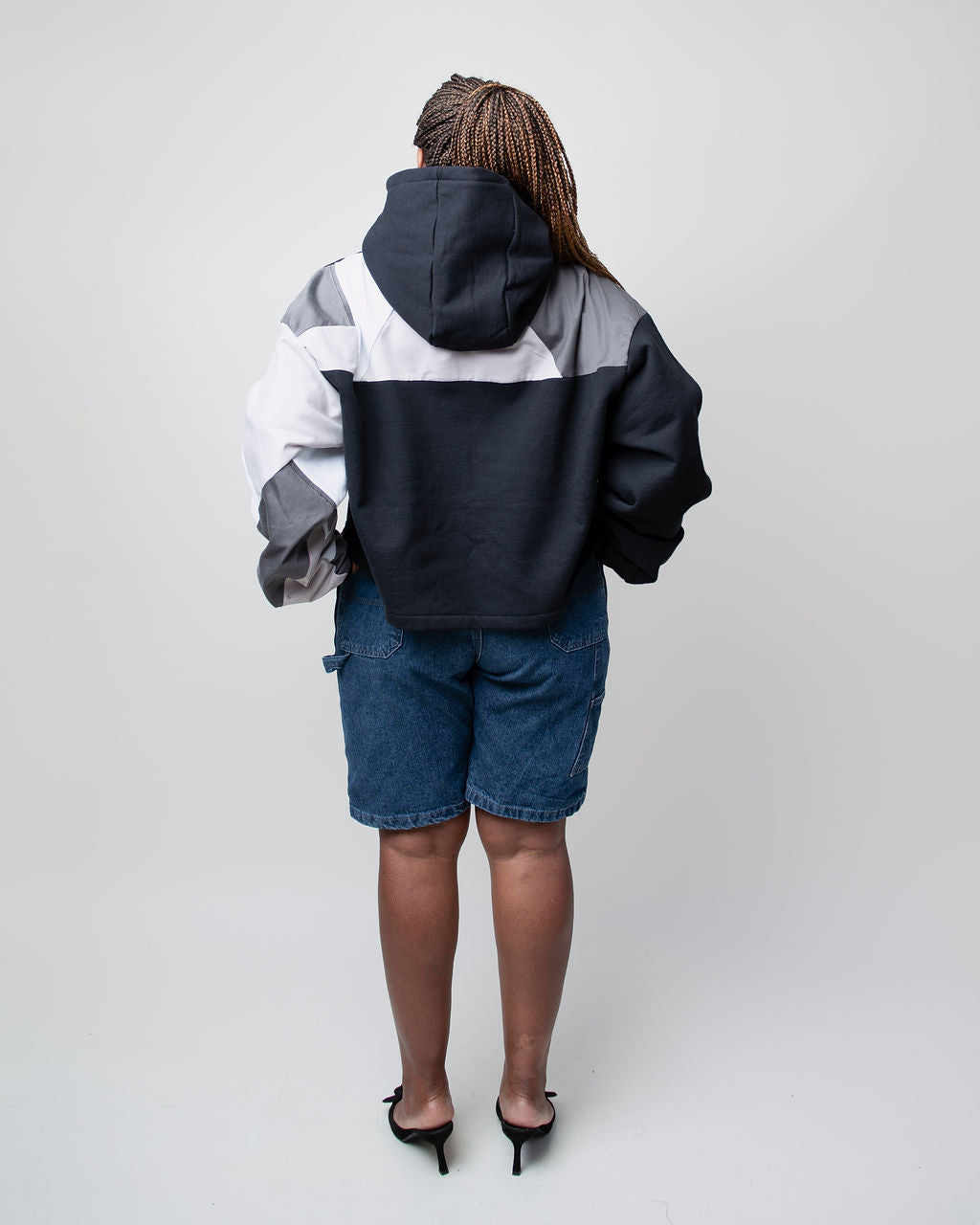 White Lights Cropped Hoodie