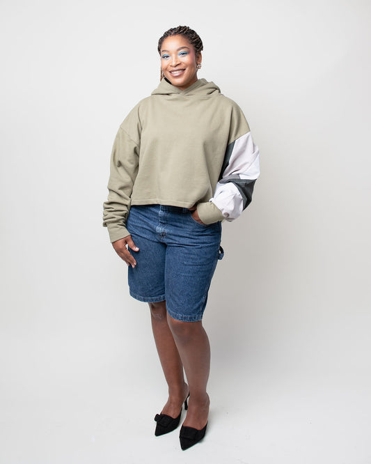 Fresh Morning Cropped Hoodie