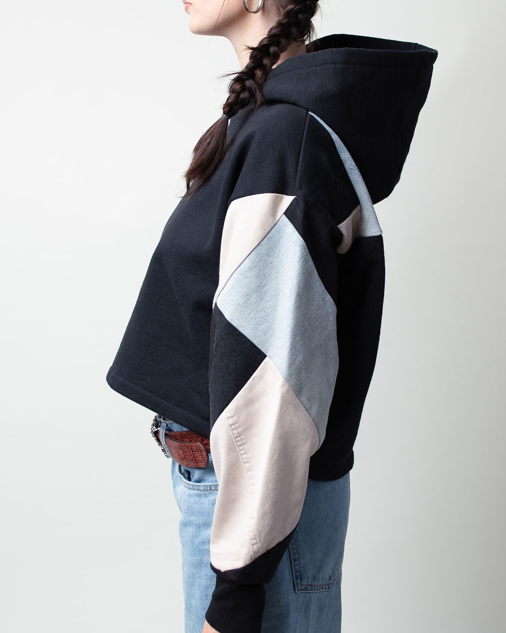 Soft Tones Cropped Hoodie