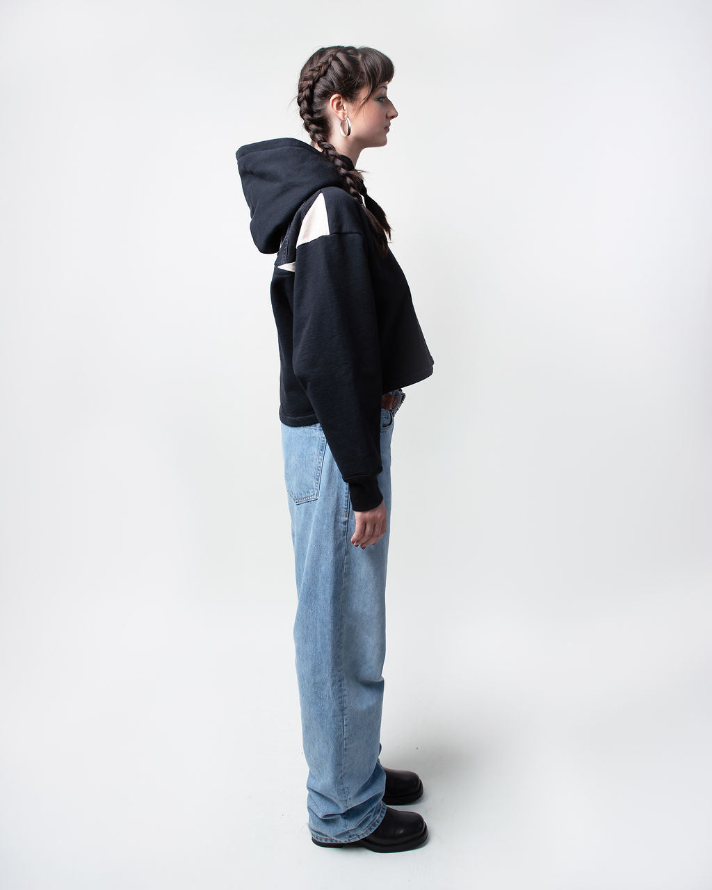 Soft Tones Cropped Hoodie