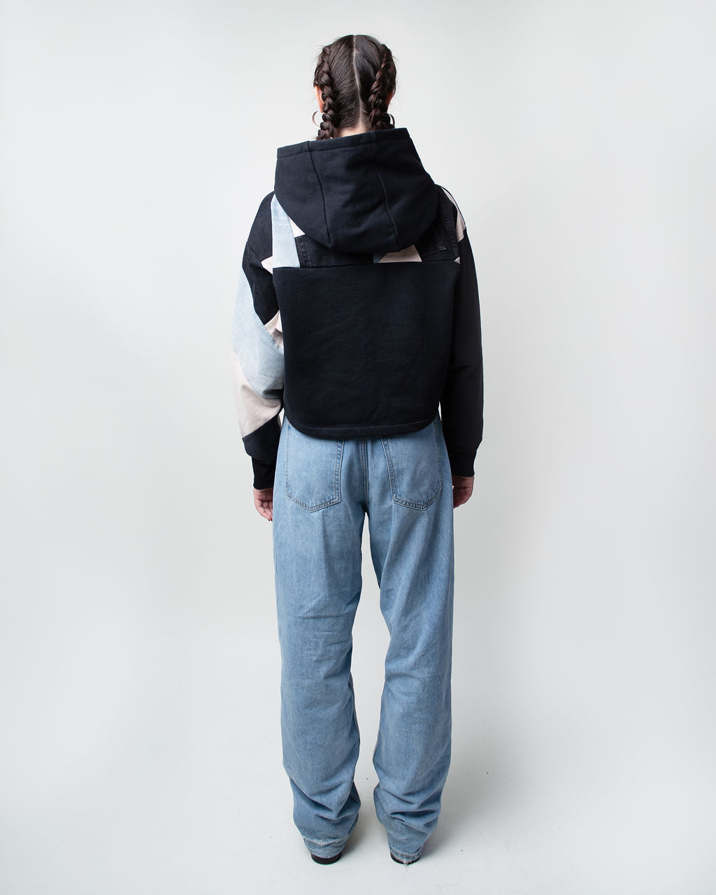 Soft Tones Cropped Hoodie