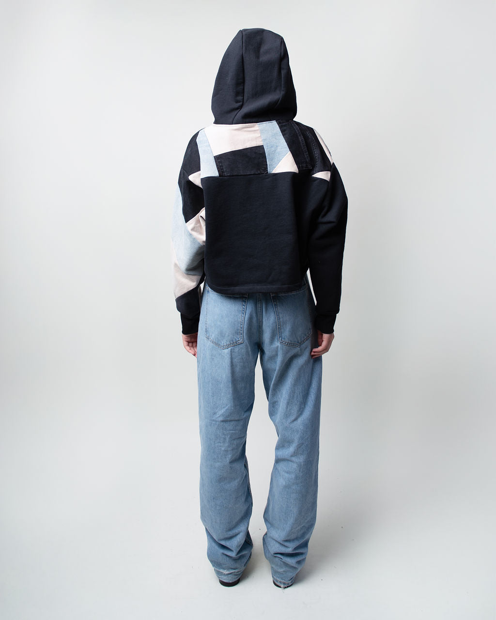 Soft Tones Cropped Hoodie