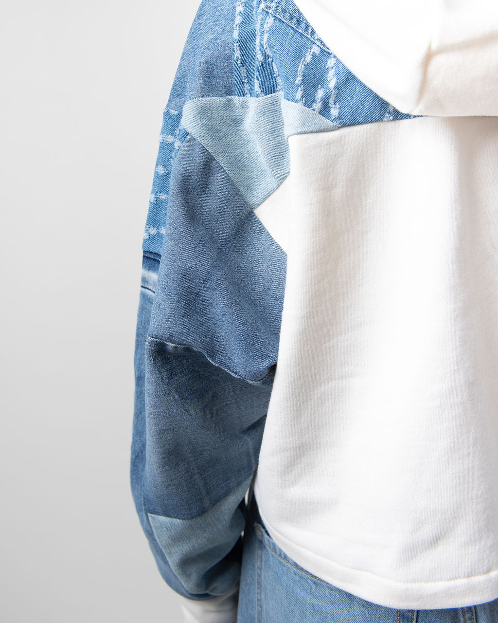 BB Blue Cropped Hoodie