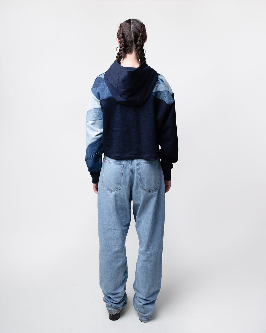 Blues Cropped Hoodie