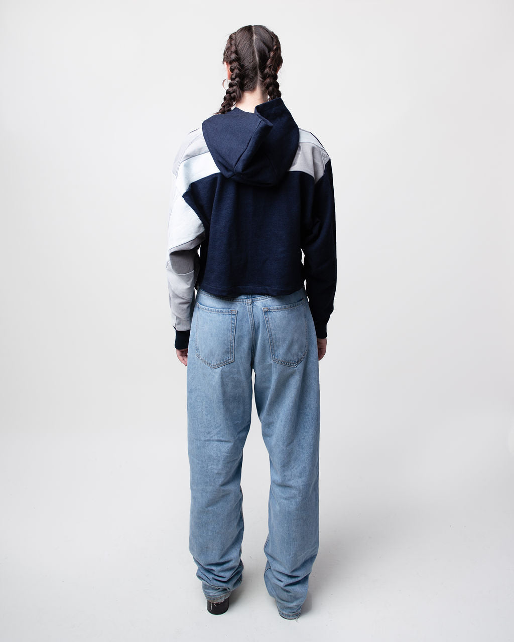 Ice Caps Cropped Hoodie
