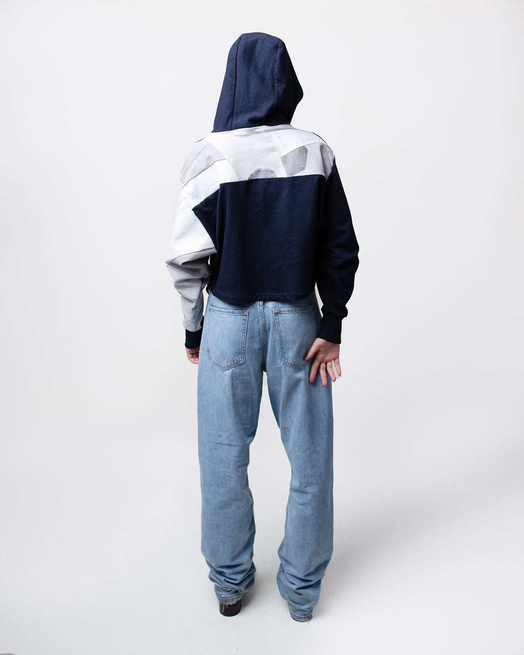 Ice Caps Cropped Hoodie