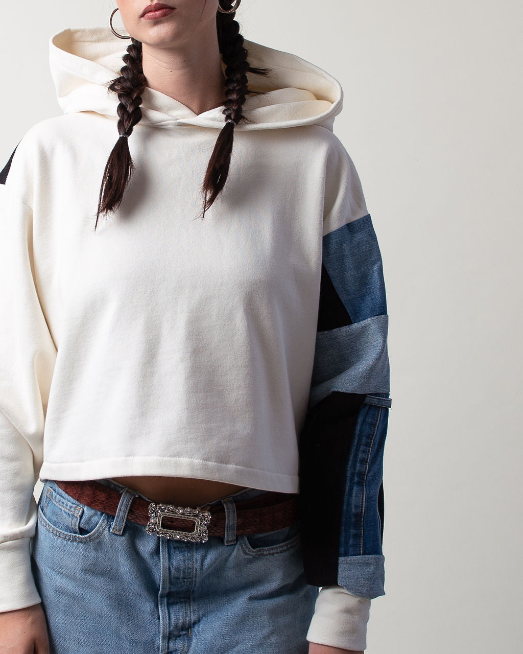 Morpho Cropped Hoodie