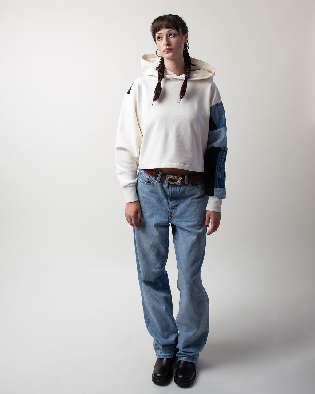 Morpho Cropped Hoodie