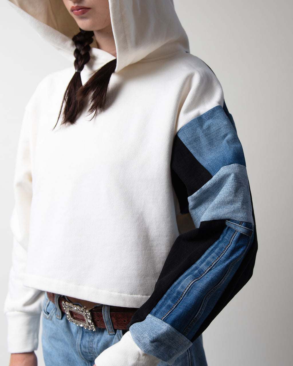 Morpho Cropped Hoodie