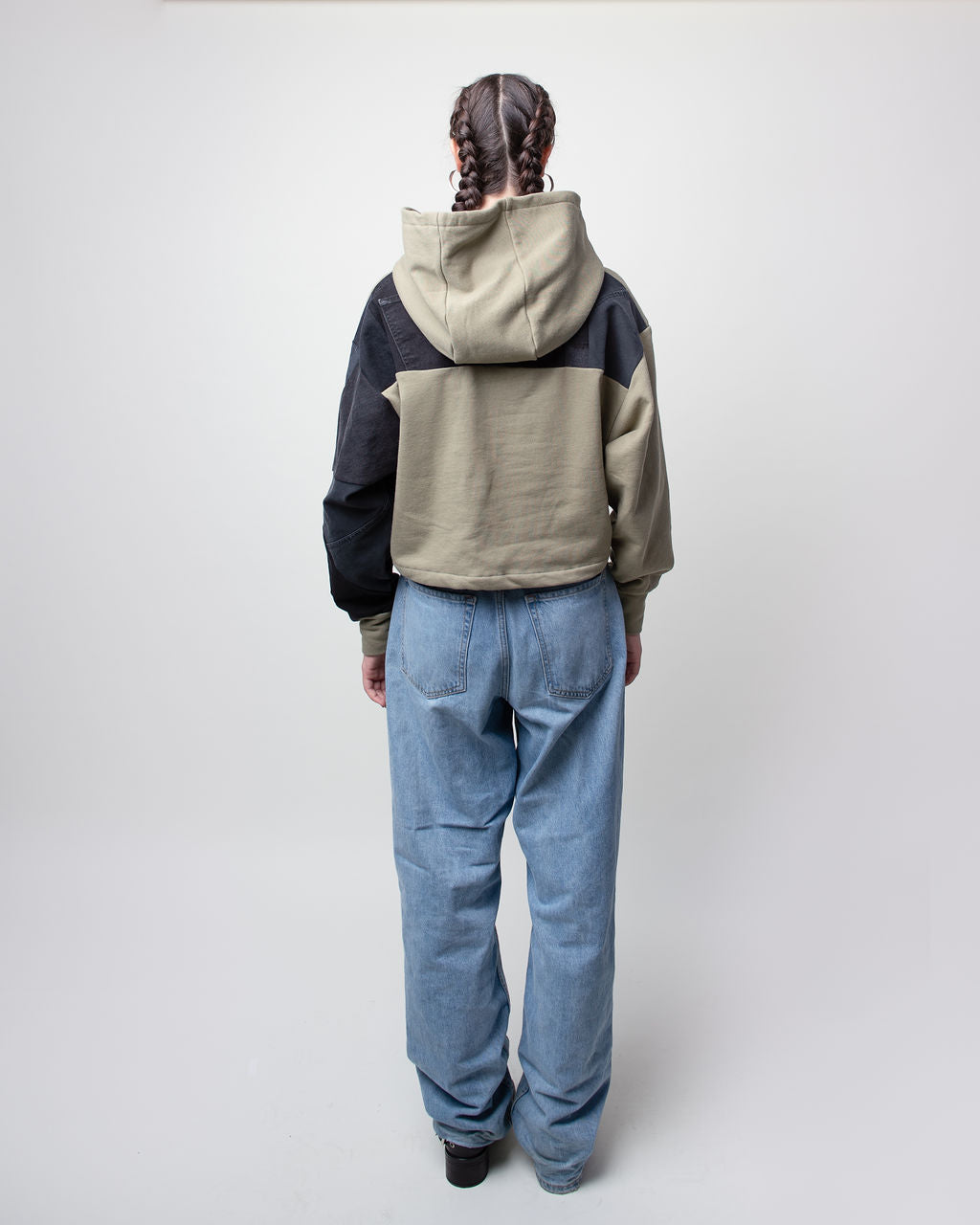 Midnight Cropped Hoodie