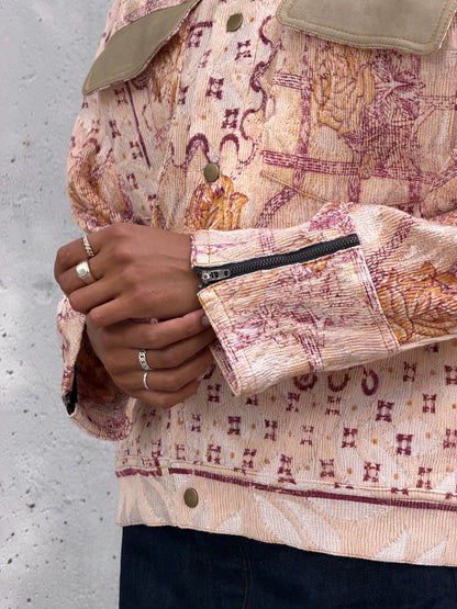 Pink Sheen Floral Jacket