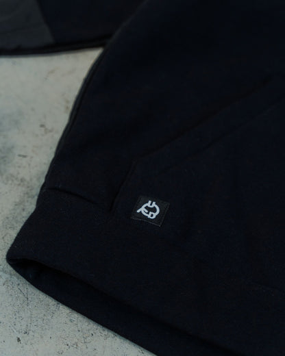 Black & White Patchwork Hoodie