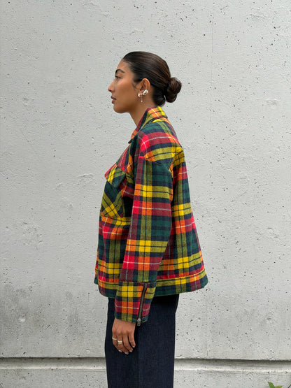Red Wool Plaid Jacket