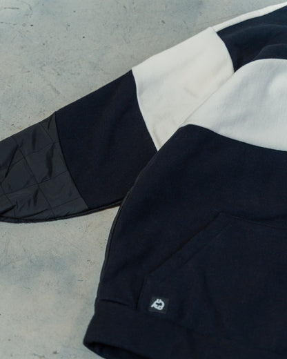 Black & White Patchwork Hoodie