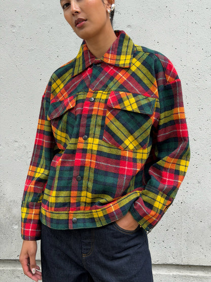 Red Wool Plaid Jacket