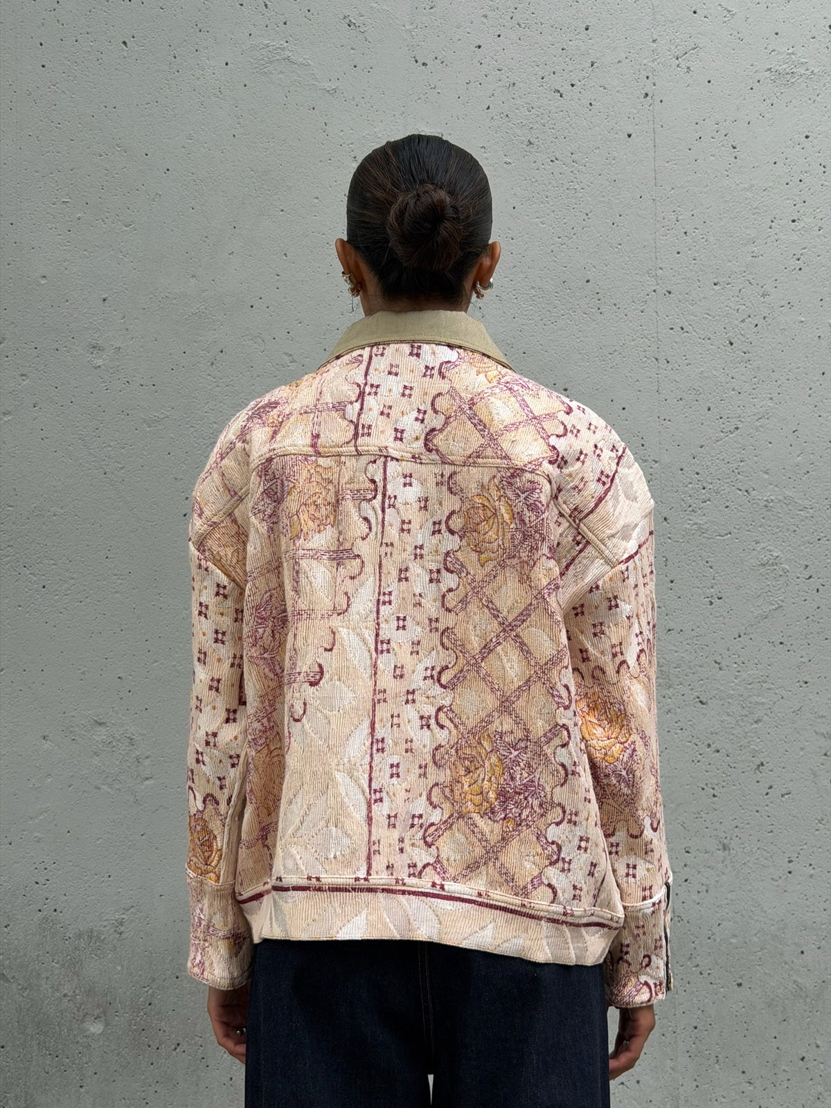 Pink Sheen Floral Jacket