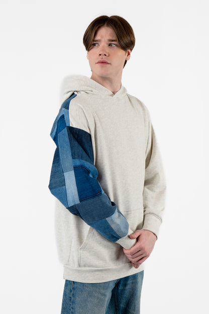 Morning Breeze Patchwork Hoodie L