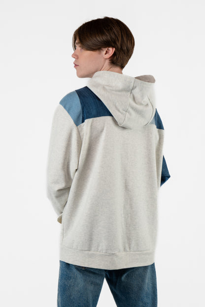 Morning Breeze Patchwork Hoodie L