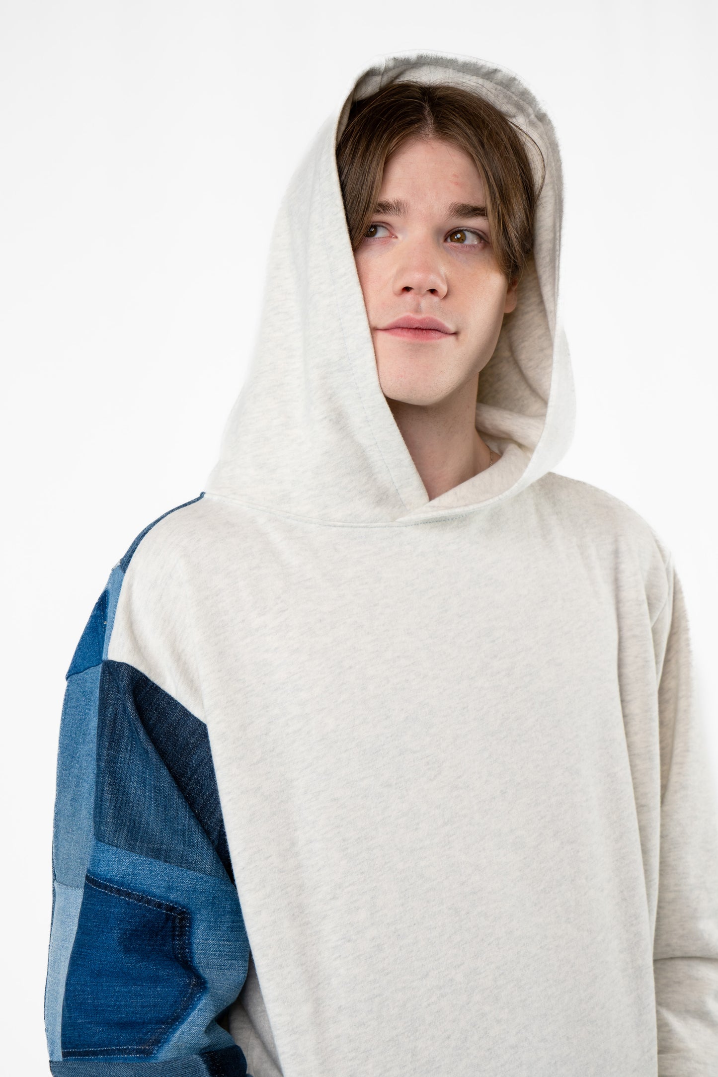 Morning Breeze Patchwork Hoodie L