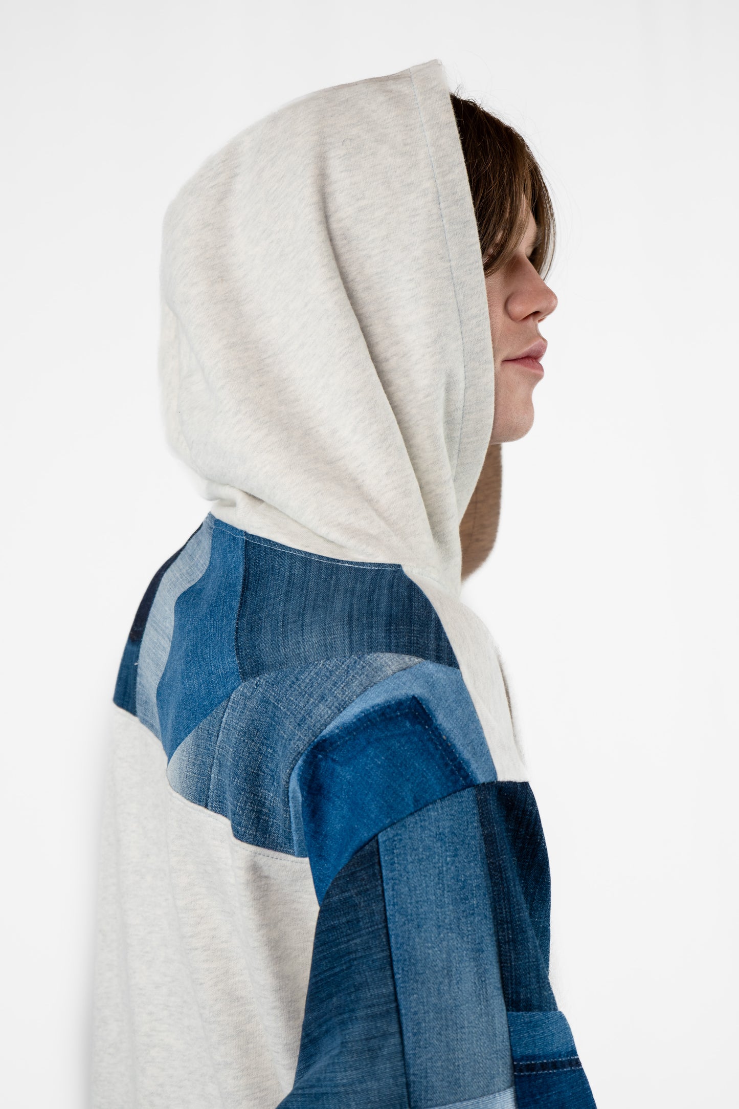 Morning Breeze Patchwork Hoodie L