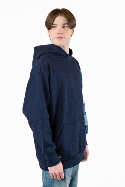 Deep Sea Patchwork Hoodie L