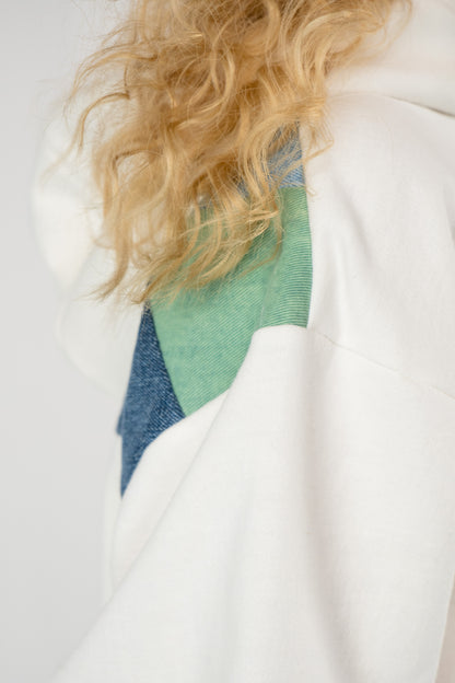 Sage Pop Cropped Hoodie M