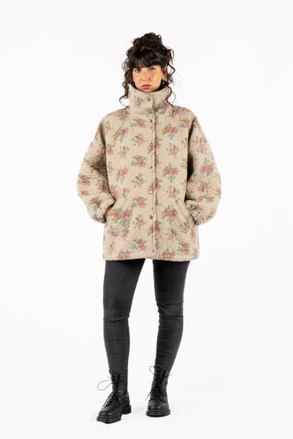 Oversized Everyday Jacket in floral quilt