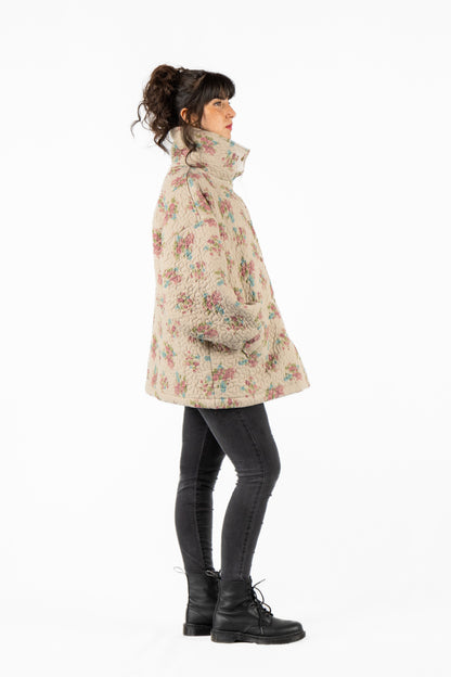 Oversized Everyday Jacket in floral quilt