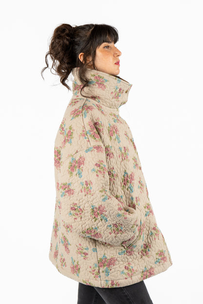 Oversized Everyday Jacket in floral quilt