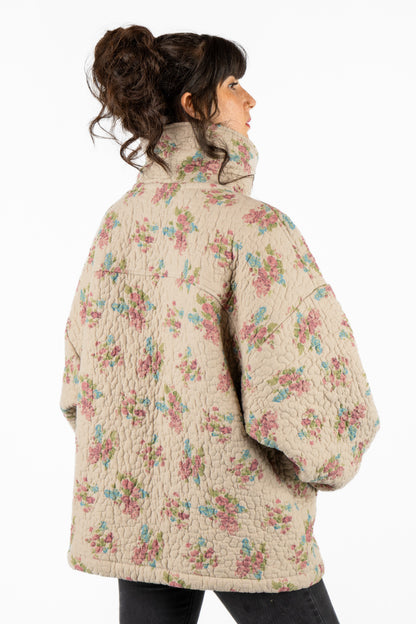 Oversized Everyday Jacket in floral quilt